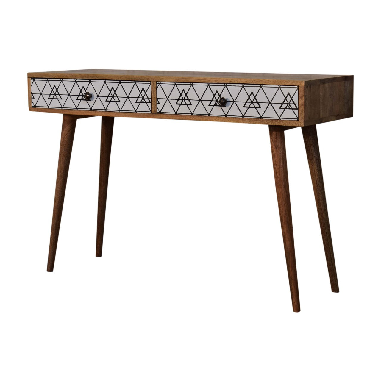 Triangle Printed Long Console Table - Red Ross Retail-Furniture Specialists 