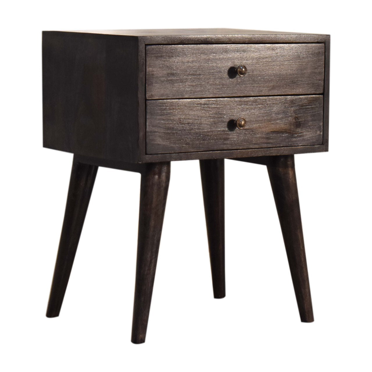 Ash Black Modern Solid Wood Bedside - Red Ross Retail-Furniture Specialists 