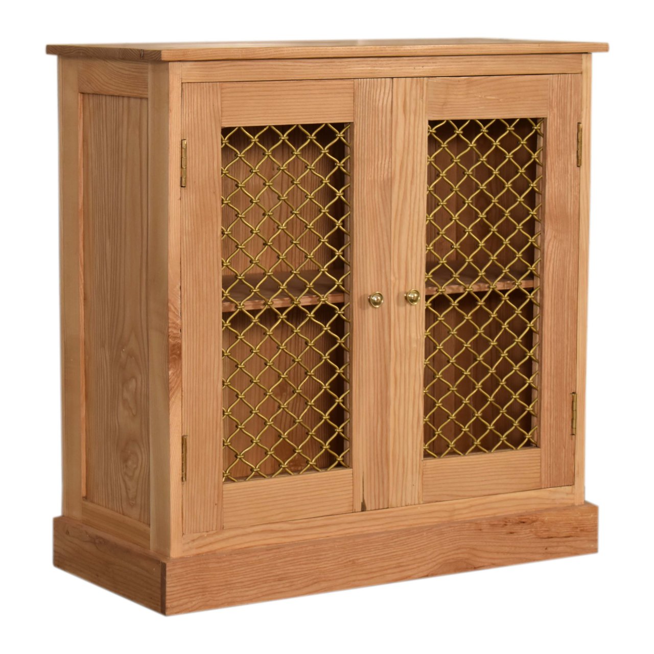 Caged Oak-ish Cabinet - Red Ross Retail-Furniture Specialists 