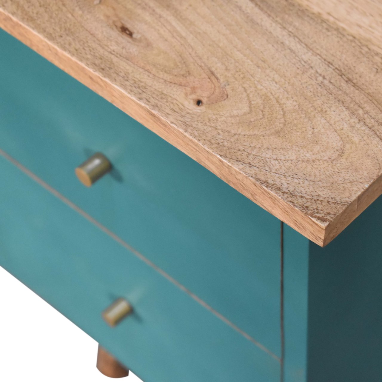 Teal Hand Painted Bedside - Red Ross Retail-Furniture Specialists 