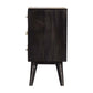 Multi Drawer Ash Black Bedside - Red Ross Retail-Furniture Specialists 