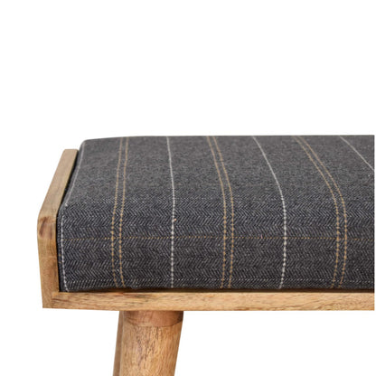 Pewter Tweed Tray Style Footstool - Red Ross Retail-Furniture Specialists 
