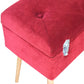 Wine Velvet Lid-up Footstool - Red Ross Retail-Furniture Specialists 