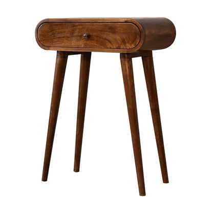 Mini Rounded Mini Chestnut Console Table - Red Ross Retail-Furniture Specialists 