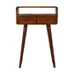Mini Chestnut Curved Console Table - Red Ross Retail-Furniture Specialists 
