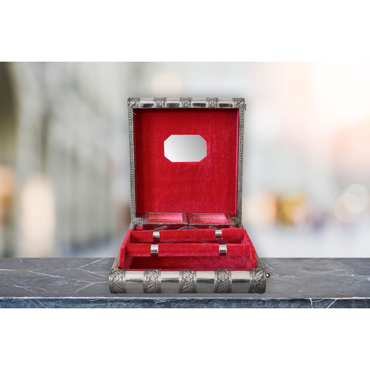 Ruby Red Double Jewellery Box - Red Ross Retail-Furniture Specialists 