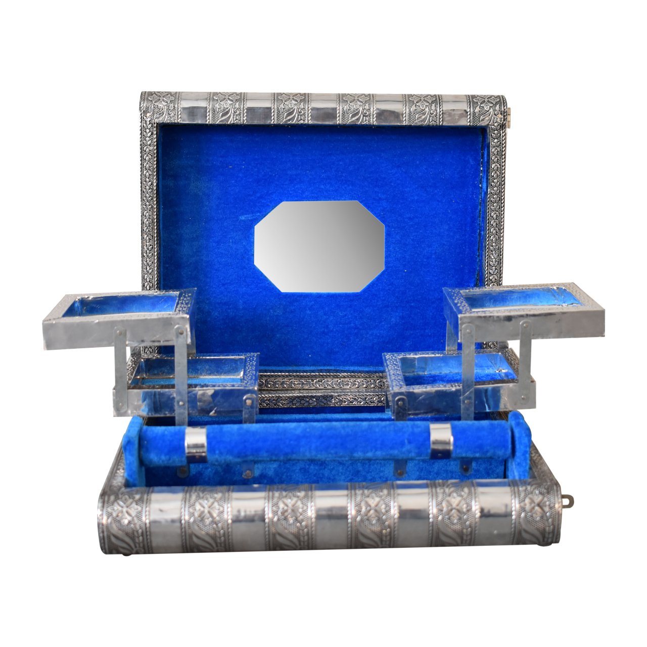 Royal Blue Single Jewellery Box - Red Ross Retail-Furniture Specialists 