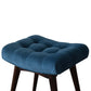 Mini Teal Cotton Velvet Curved Bench - Red Ross Retail-Furniture Specialists 