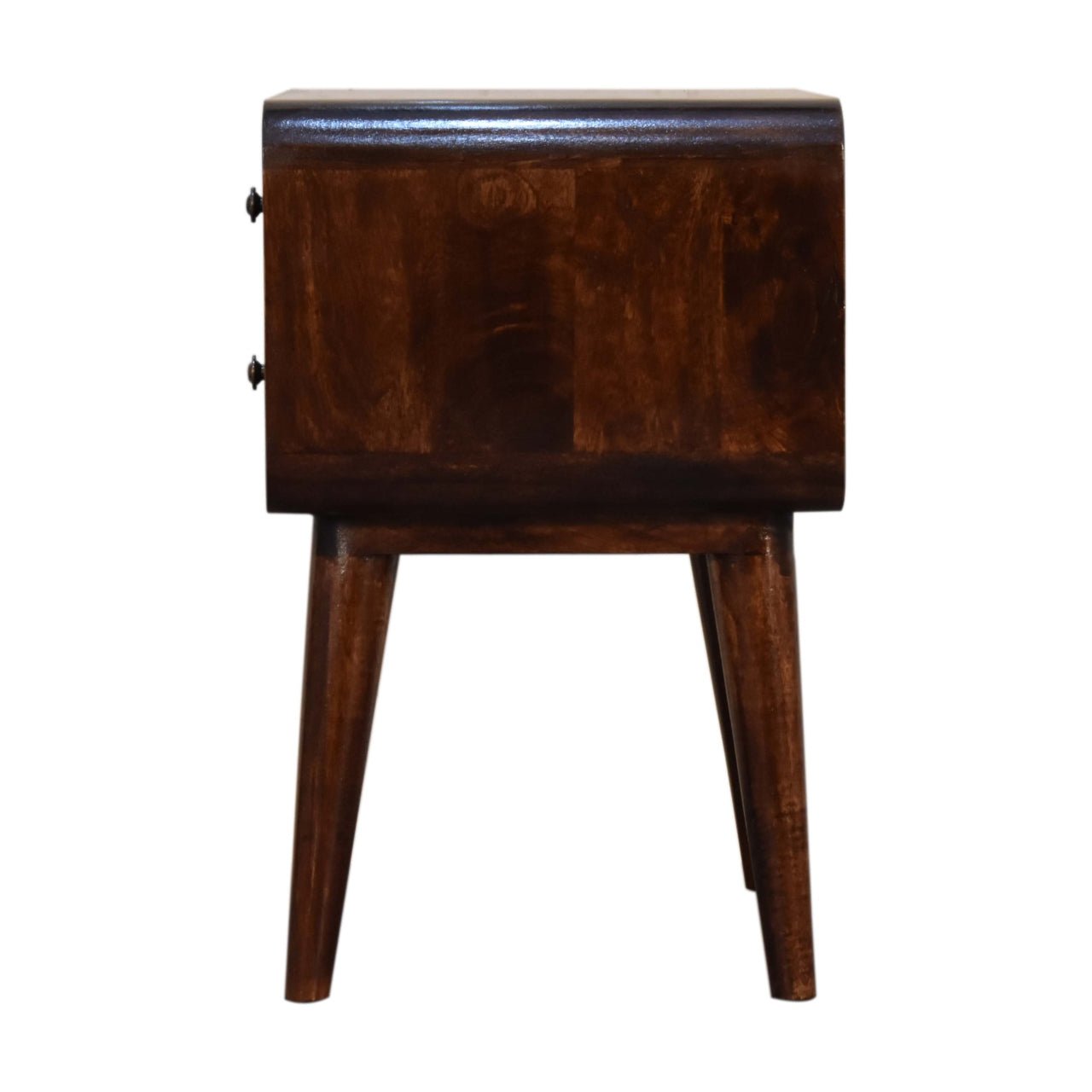 Curved Dark Walnut Bedside - Red Ross Retail-Furniture Specialists 