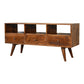 Chestnut Nordic Style TV Unit with 3 Drawers - Red Ross Retail-Furniture Specialists 