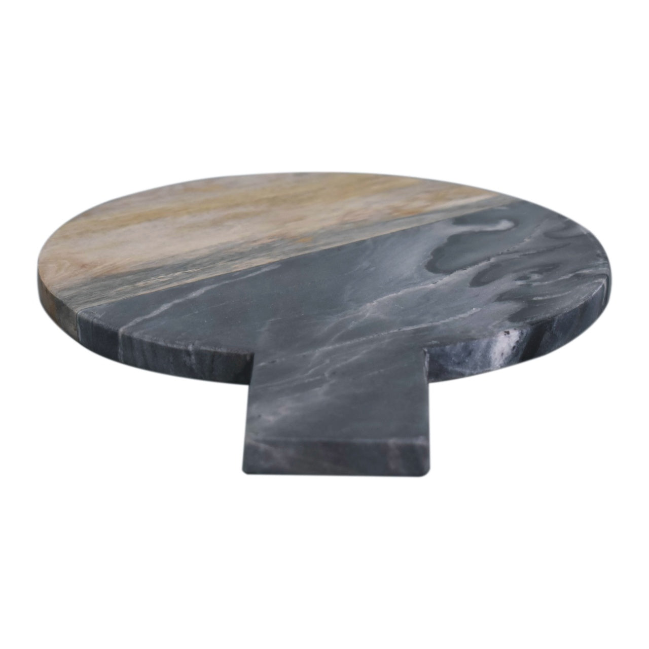 Black Marble, Terrazzo & Mango Wood Round Chopping Board - Red Ross Retail-Furniture Specialists 