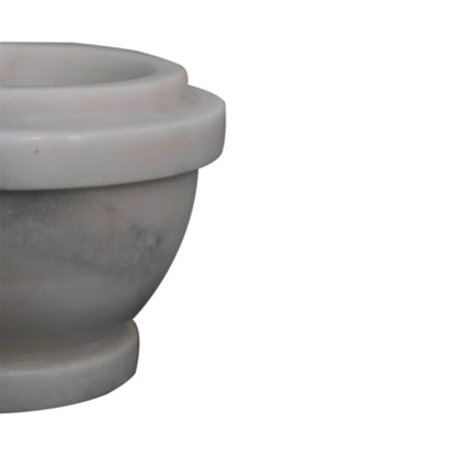 White Marble Pestle & Mortar Set - Red Ross Retail-Furniture Specialists 