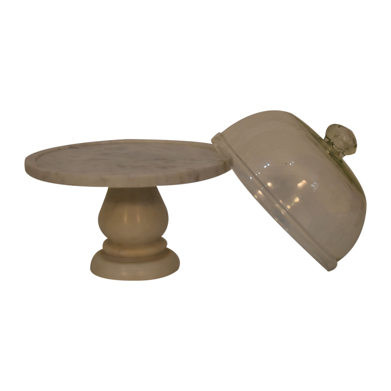 Platform Marble Cake Stand Set - Red Ross Retail-Furniture Specialists 