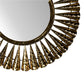 Brass Coned Mirror - Red Ross Retail-Furniture Specialists 