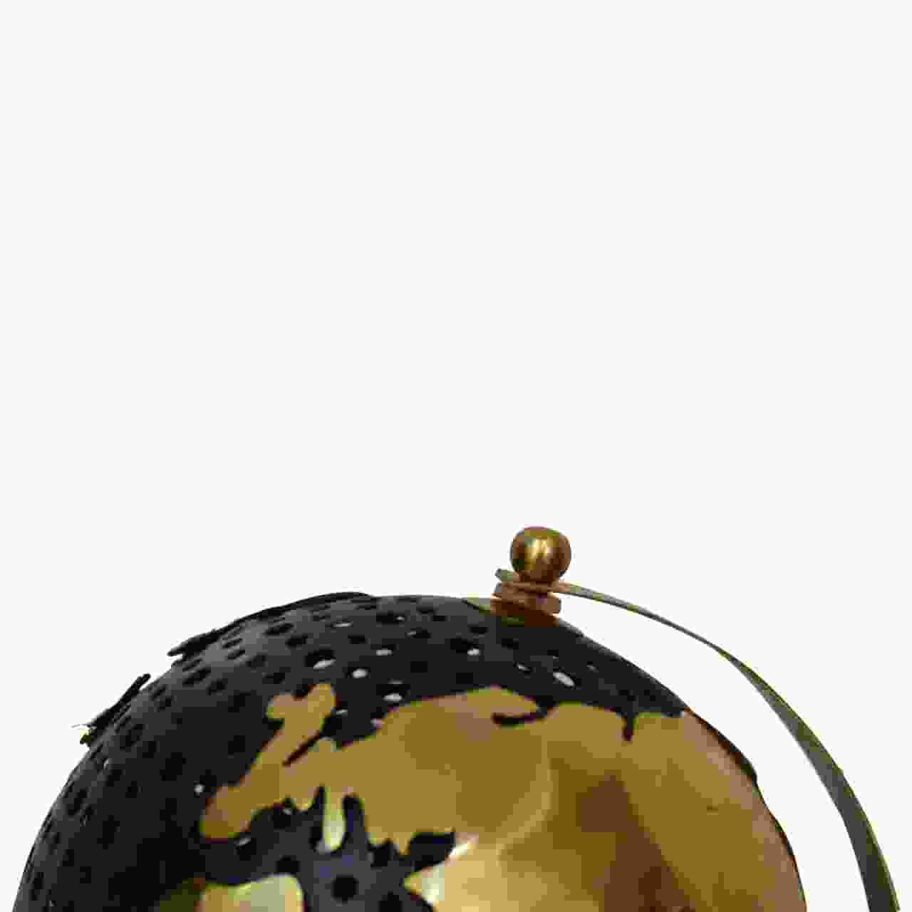 Black Globe with Gold Frame - Red Ross Retail-Furniture Specialists 