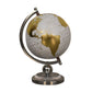White Globe with Chrome Frame - Red Ross Retail-Furniture Specialists 