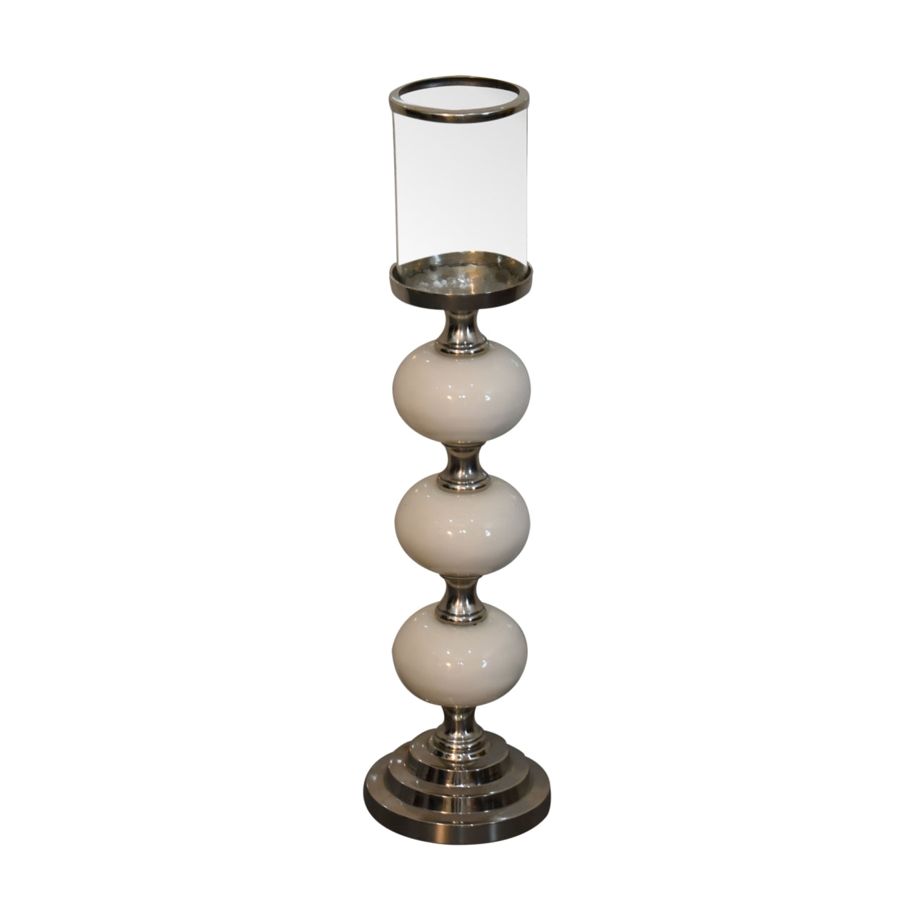 Chrome Bubble Metal Candle Holder Set - Red Ross Retail-Furniture Specialists 