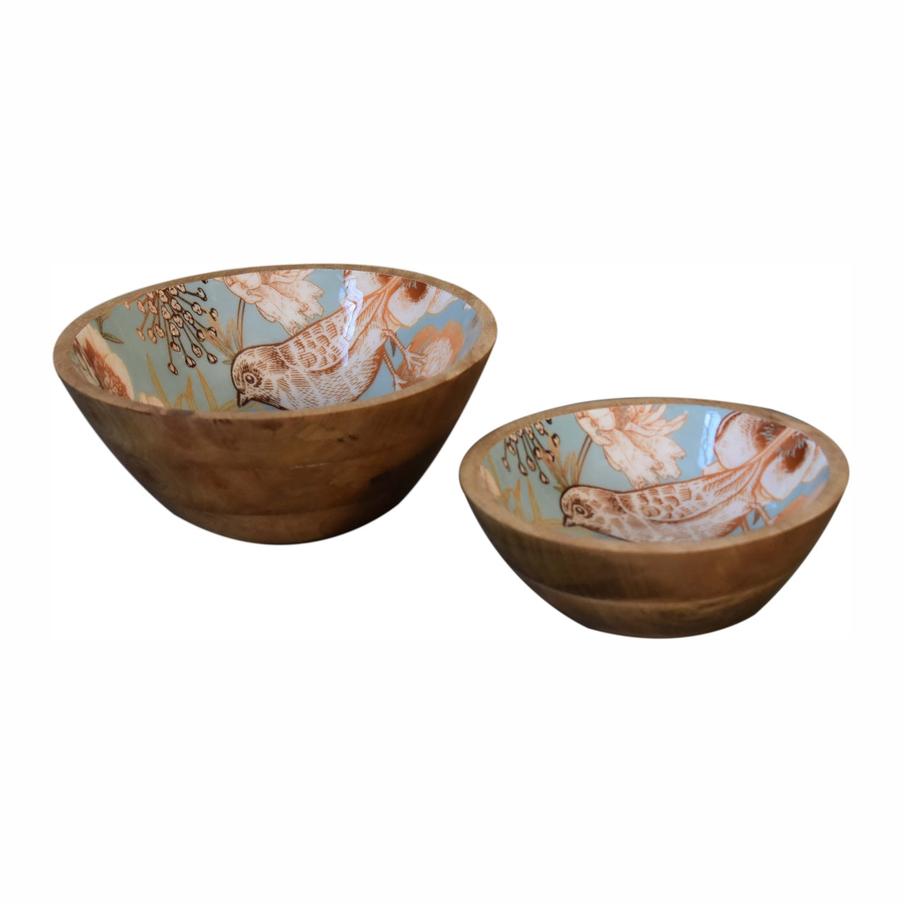 Floral Bird Bowl Set of 2 - Red Ross Retail-Furniture Specialists 