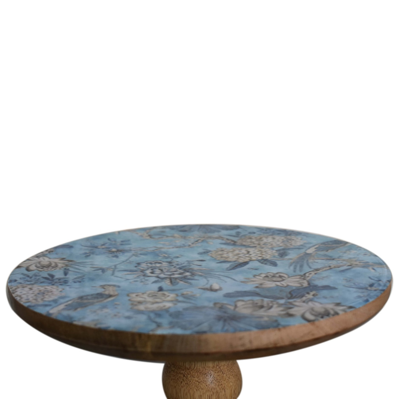 Lacquered Blue Bird Cake Stand - Red Ross Retail-Furniture Specialists 