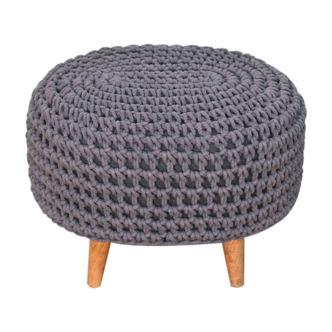 Keeva Grey Oblong Footstool - Red Ross Retail-Furniture Specialists 