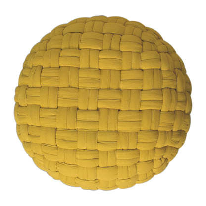 Mustard Tube Pouffe - Red Ross Retail-Furniture Specialists 