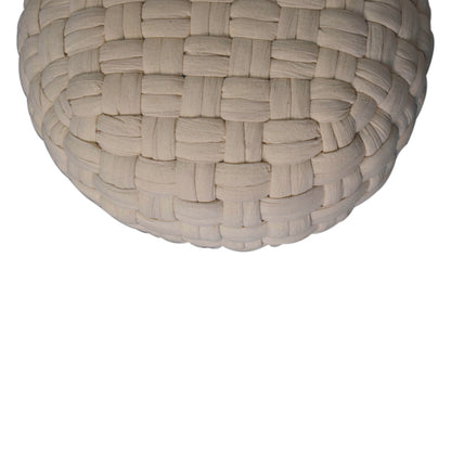 White Tube Pouffe - Red Ross Retail-Furniture Specialists 