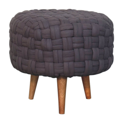 Grey Tube Footstool - Red Ross Retail-Furniture Specialists 