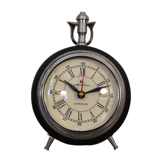 Round Art Deco Table Clock - Red Ross Retail-Furniture Specialists 