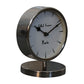 Round Chrome Table Clock with White Face - Red Ross Retail-Furniture Specialists 