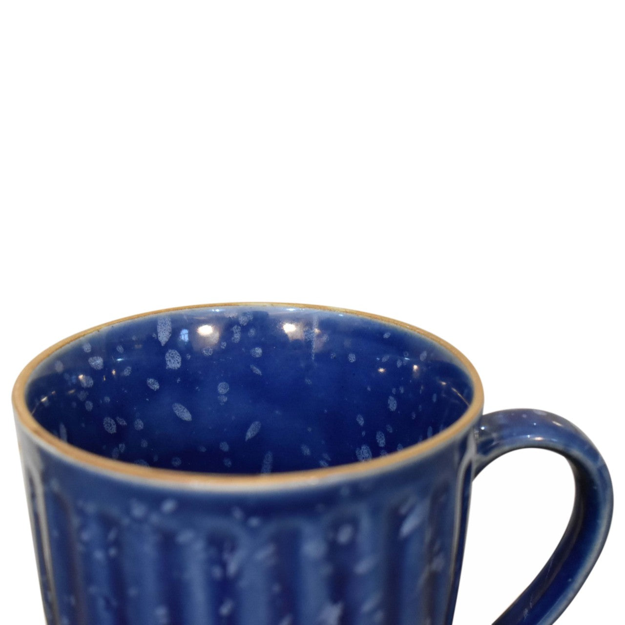 Blue Ribbed Mug - Set of 4 - Red Ross Retail-Furniture Specialists 