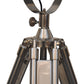 Caged Complete Chrome Tripod Fold Spotlight Floor Lamp - Red Ross Retail-Furniture Specialists 