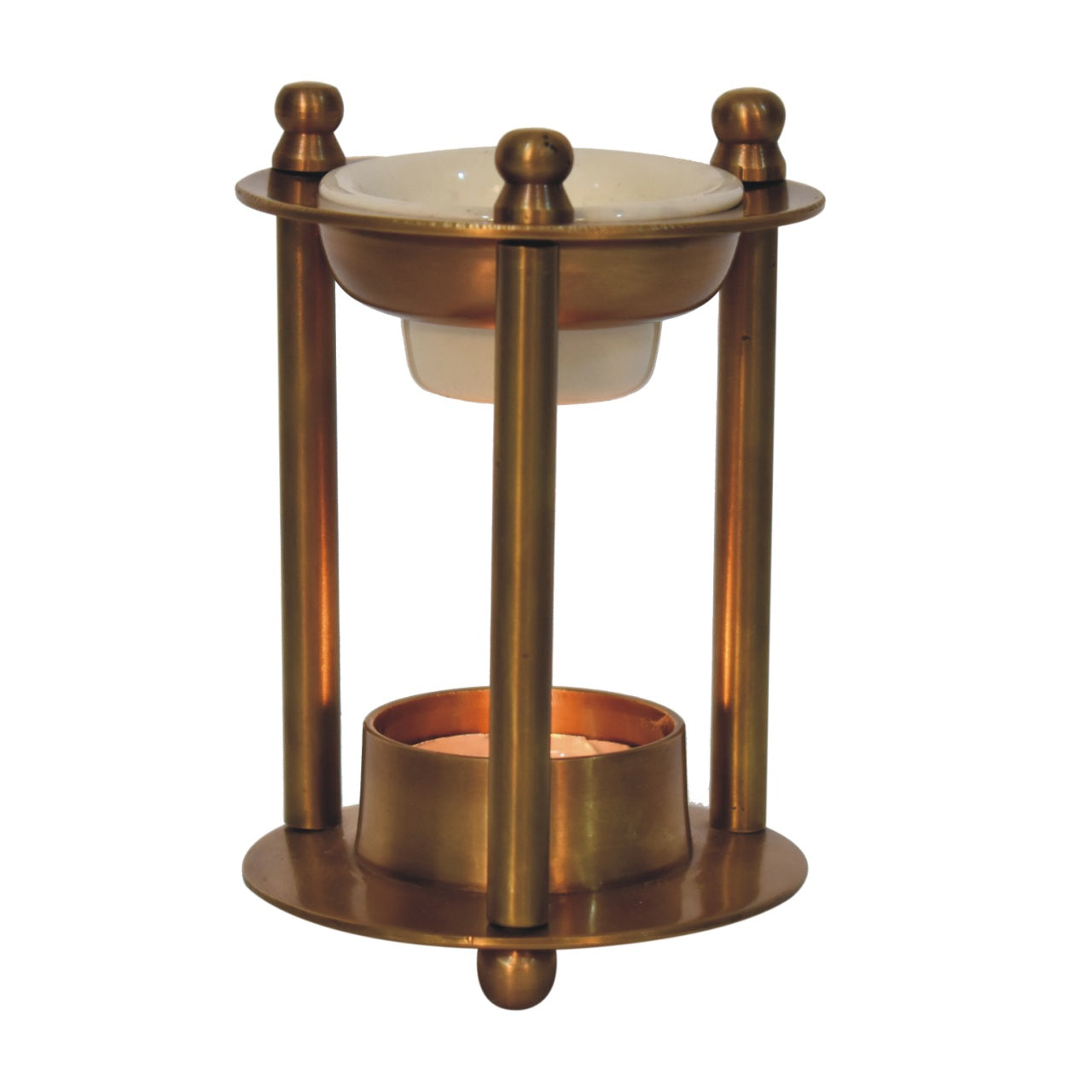 Brass Antique Oil Burner Set (Ylang-Ylang, White Lotus, Lavender) - Red Ross Retail-Furniture Specialists 