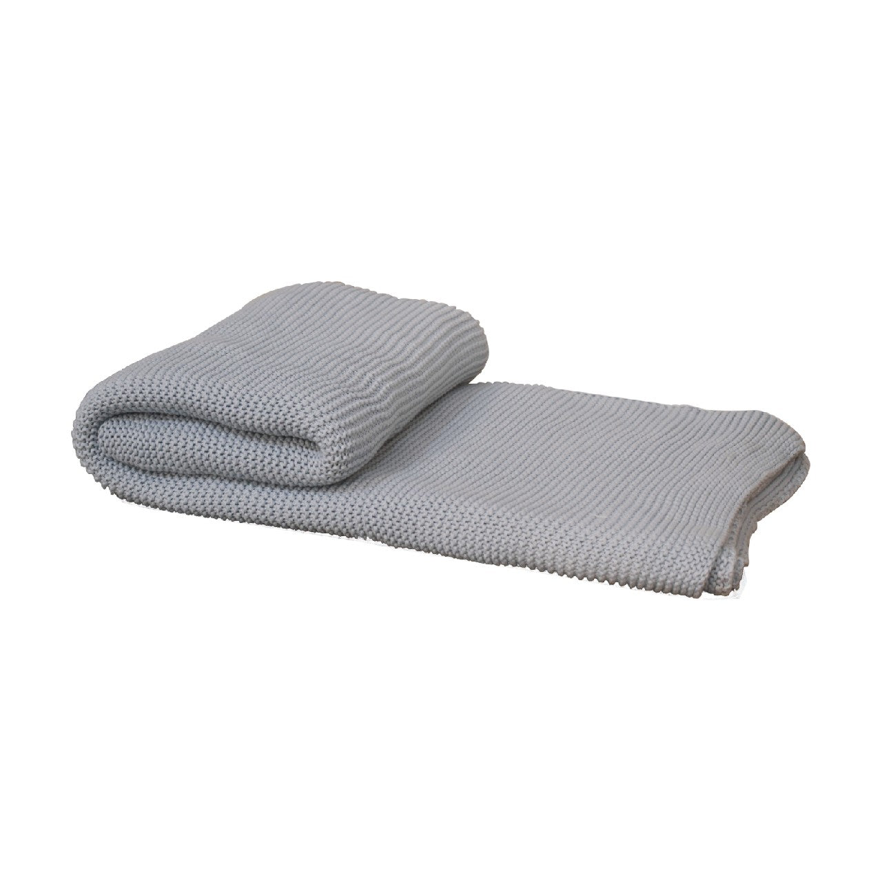 Double Bed Size Light Blue Knitted Throw - Red Ross Retail-Furniture Specialists 