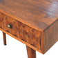 Chestnut Pineapple Carved Console Table - Red Ross Retail-Furniture Specialists 