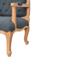 Navy Blue Linen French Style Chair - Red Ross Retail-Furniture Specialists 