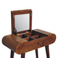 Mini Chestnut Dressing Table with Foldable Mirror - Red Ross Retail-Furniture Specialists 
