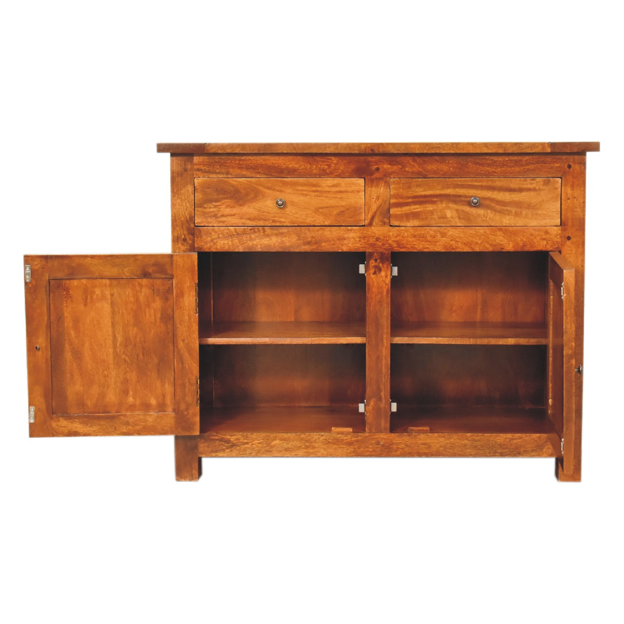 Chestnut Small Sideboard with 2 Drawers - Red Ross Retail-Furniture Specialists 
